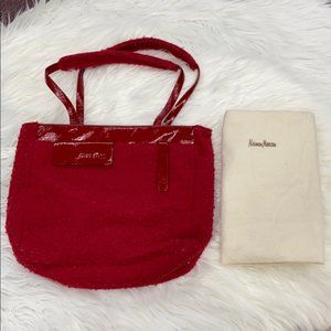 NWOT HP Vintage Miu Miu Wool & Patent Handbag